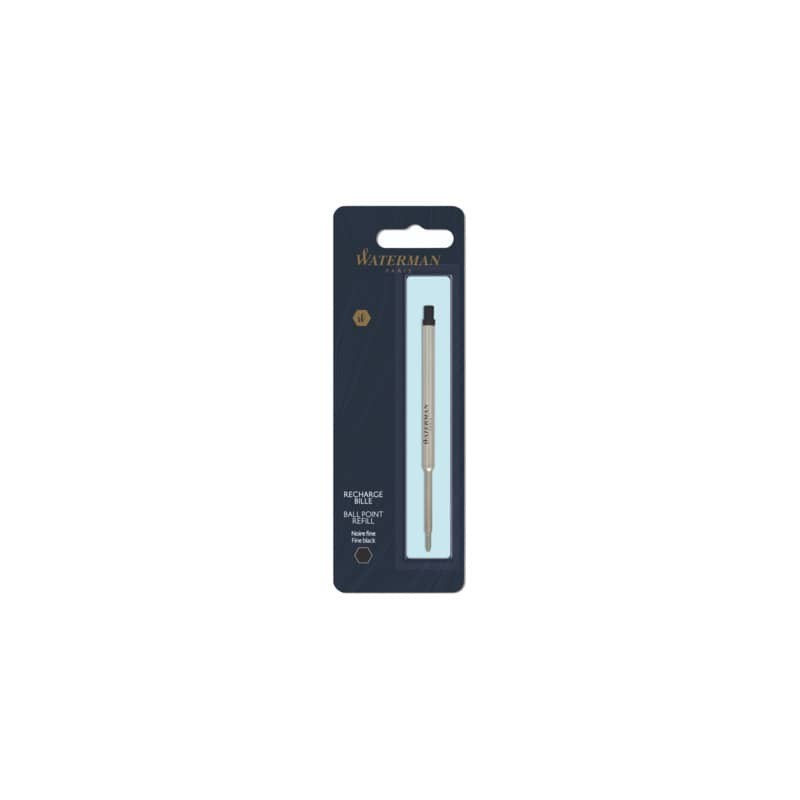 Refill penna a sfera Waterman in blister - punta fine - nero - 1964017