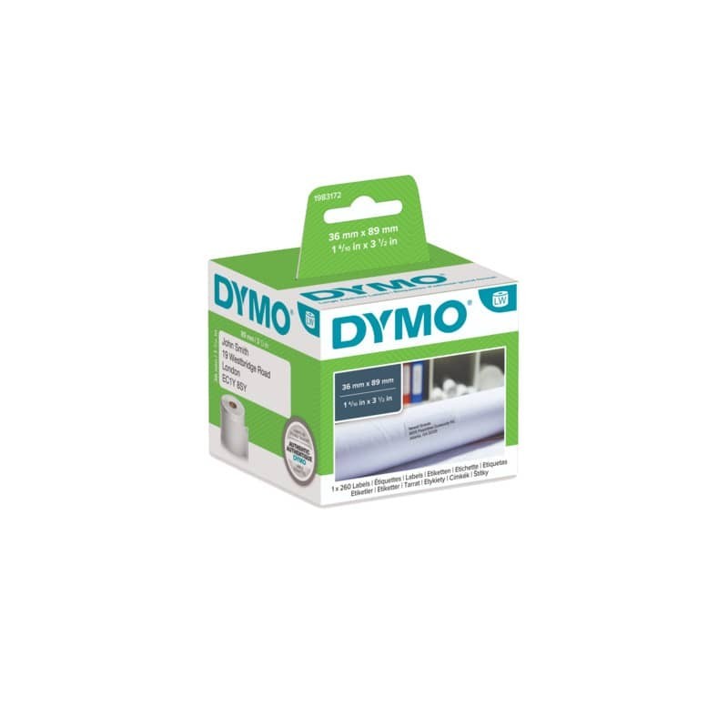 Rotolo 260 etichette Dymo LabelWriter 36x89 mm bianco - 1983172