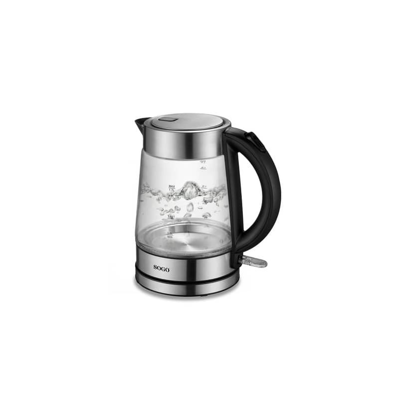 Bollitore in vetro Sogo 2200 W con autospegnimento 1,7 L - KET-SS-5797