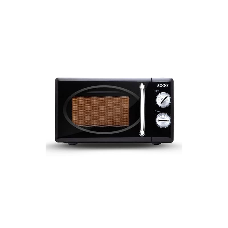 Microonde in alluminio Sogo Vintage 20 litri - 700 W nero - HOR-SS-890
