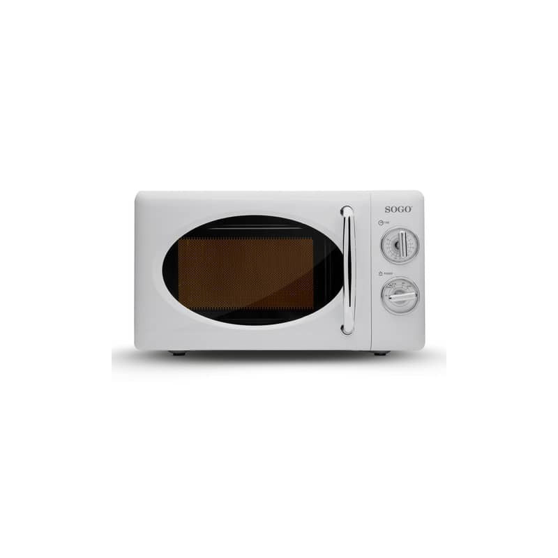 Microonde in alluminio Sogo Vintage 20 litri - 700 W bianco - HOR-SS-890-W