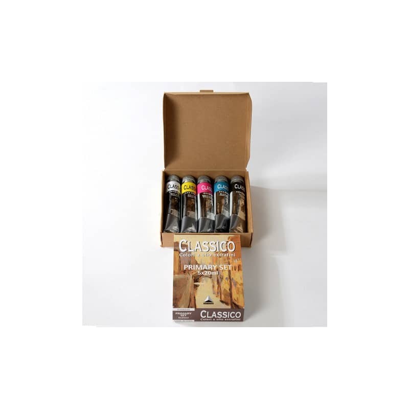 Colori a olio Maimeri Classico in tubetto 20 ml - conf. da 5 colori assortiti - M0398049