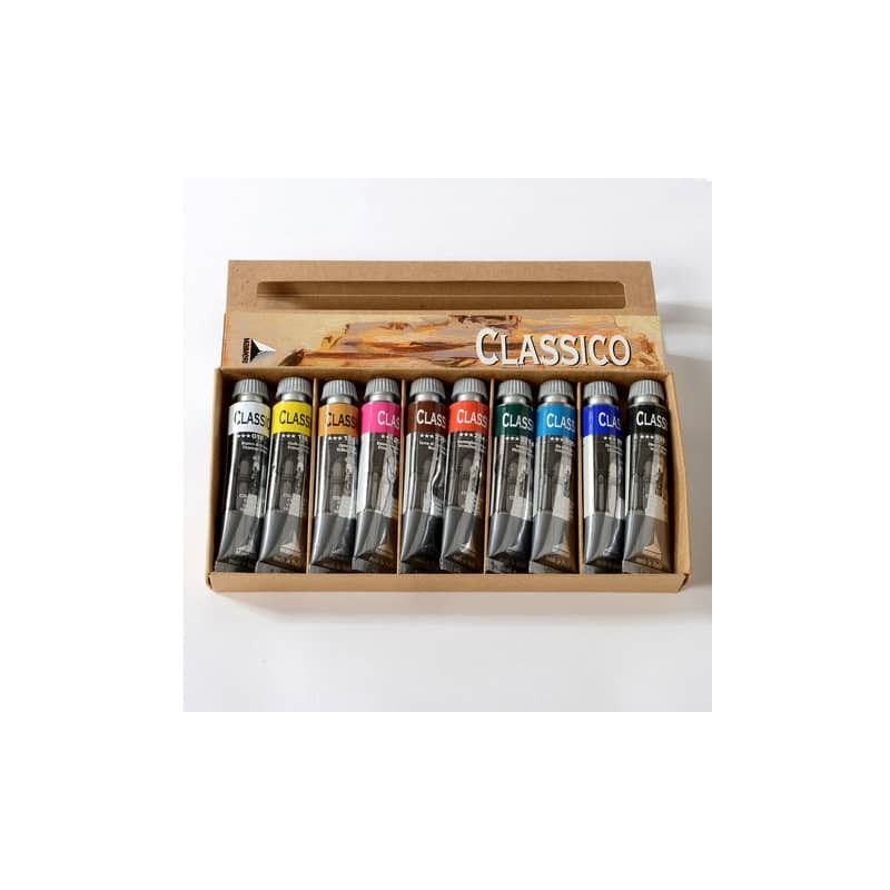 Colori a olio Maimeri Classico in tubetto 20 ml - conf. da 10 colori assortiti - M0398100