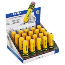 Espositore 20 gomme matita Lyra Temagraph Eraser 2x7 cm - L7417201