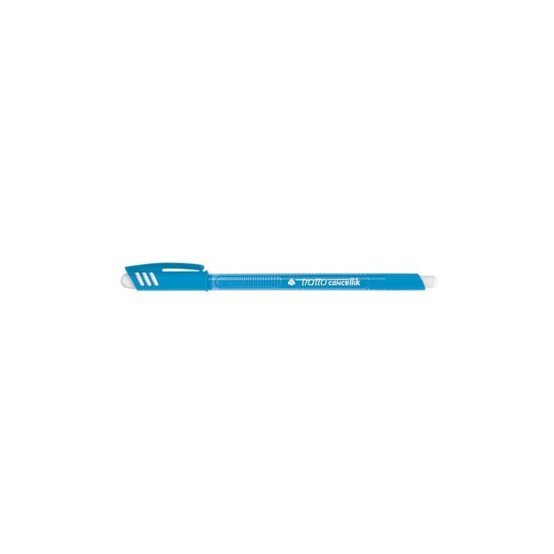 Penna a sfera cancellabile Tratto Cancellik 1 mm azzurro F826105 (Conf.12)
