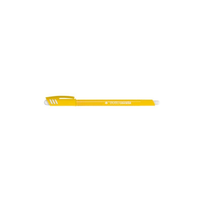 Penna a sfera cancellabile Tratto Cancellik 1 mm giallo F826109 (Conf.12)