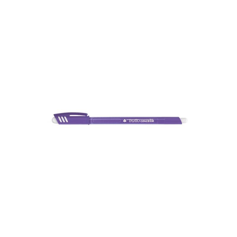 Penna a sfera cancellabile Tratto Cancellik 1 mm viola F826108 (Conf.12)