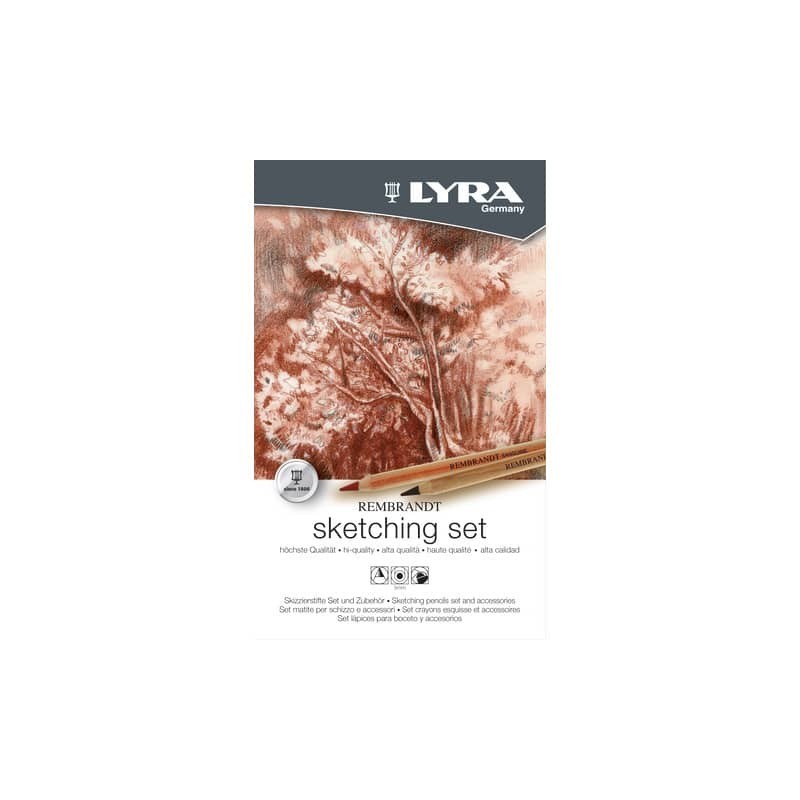 Set disegno Lyra matite e stick per schizzo 11 pezzi L2051110