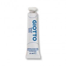 Tempera Giotto Extra ultrafine in tubetto 21 ml bianco - F35500100 (Conf.6)