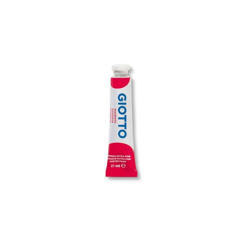 Tempera Giotto Extra ultrafine in tubetto 21 ml magenta - F35501000 (Conf.6)