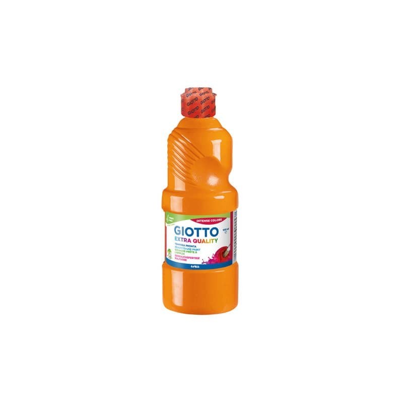 Tempera pronta Giotto Extra Quality in flacone 500 ml arancione - F53280500