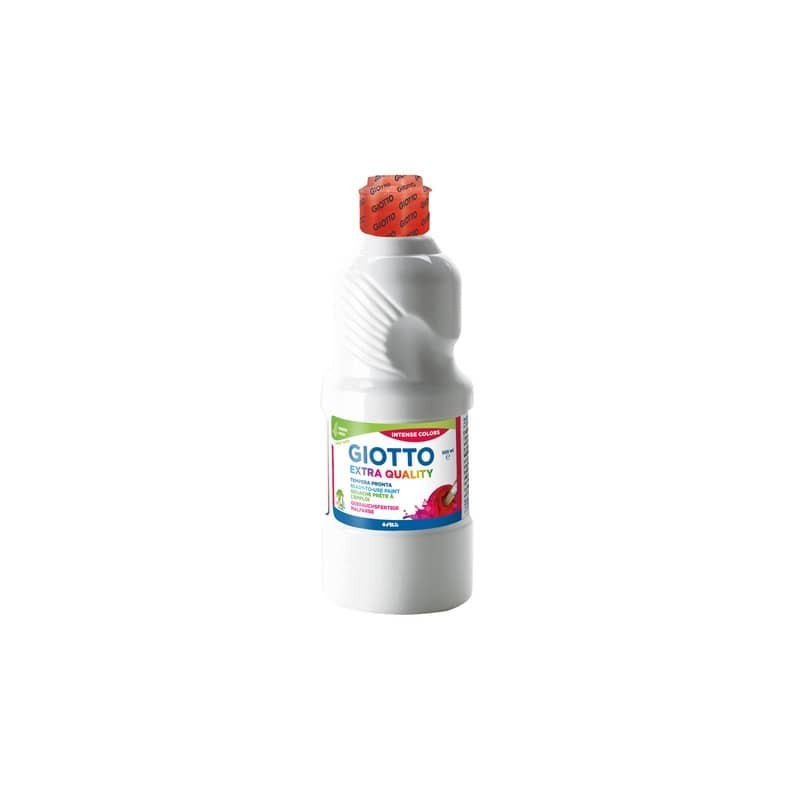 Tempera pronta Giotto Extra Quality in flacone 500 ml bianco - F532801