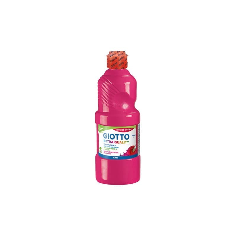 Tempera pronta Giotto Extra Quality in flacone 500 ml magenta - F532810