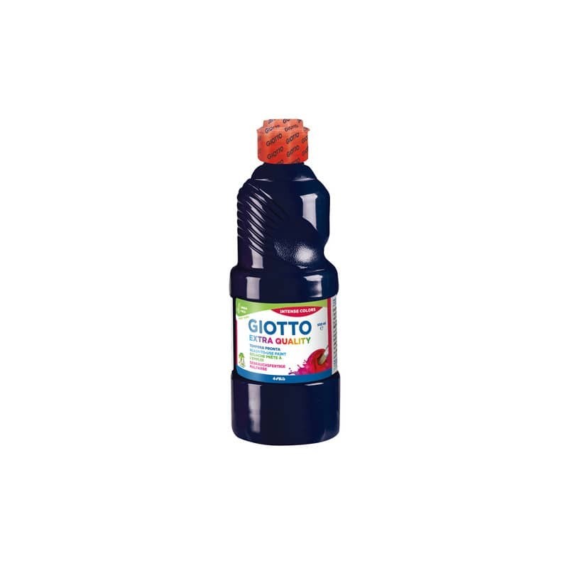 Tempera pronta Giotto Extra Quality in flacone 500 ml nero - F53282400