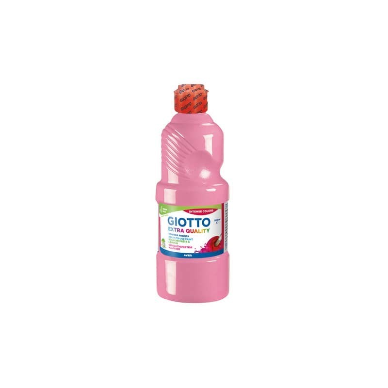 Tempera pronta Giotto Extra Quality in flacone 500 ml rosa - F532806