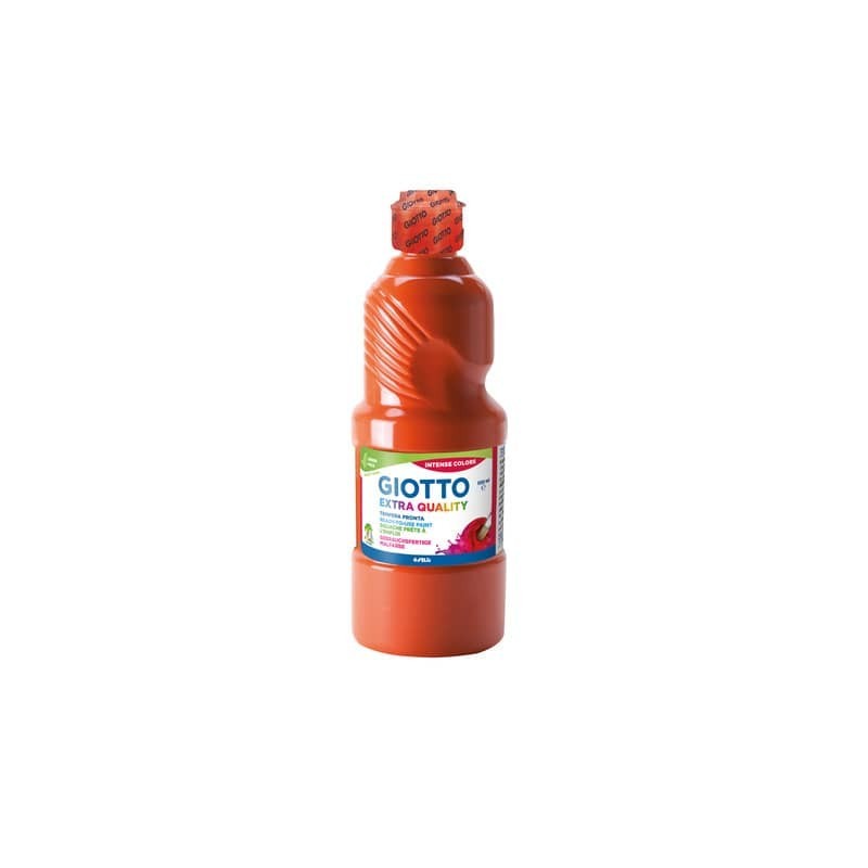 Tempera pronta Giotto Extra Quality in flacone 500 ml rosso scarlatto - F532808