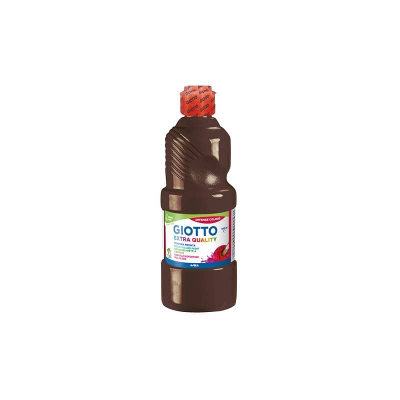 Tempera pronta Giotto Extra Quality in flacone 500 ml terra di Siena bruciata - F532825