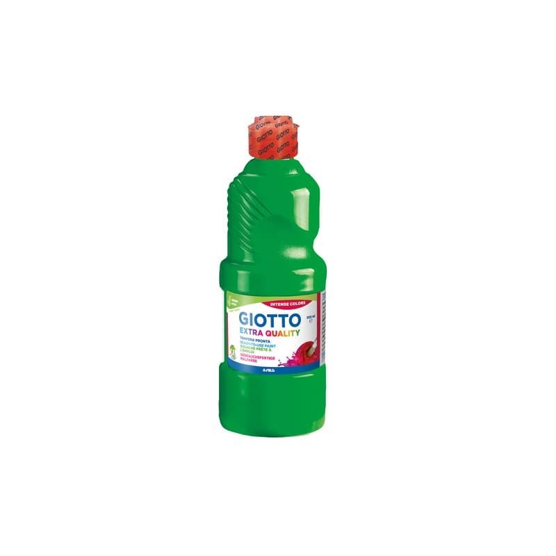 Tempera pronta Giotto Extra Quality in flacone 500 ml verde - F532812