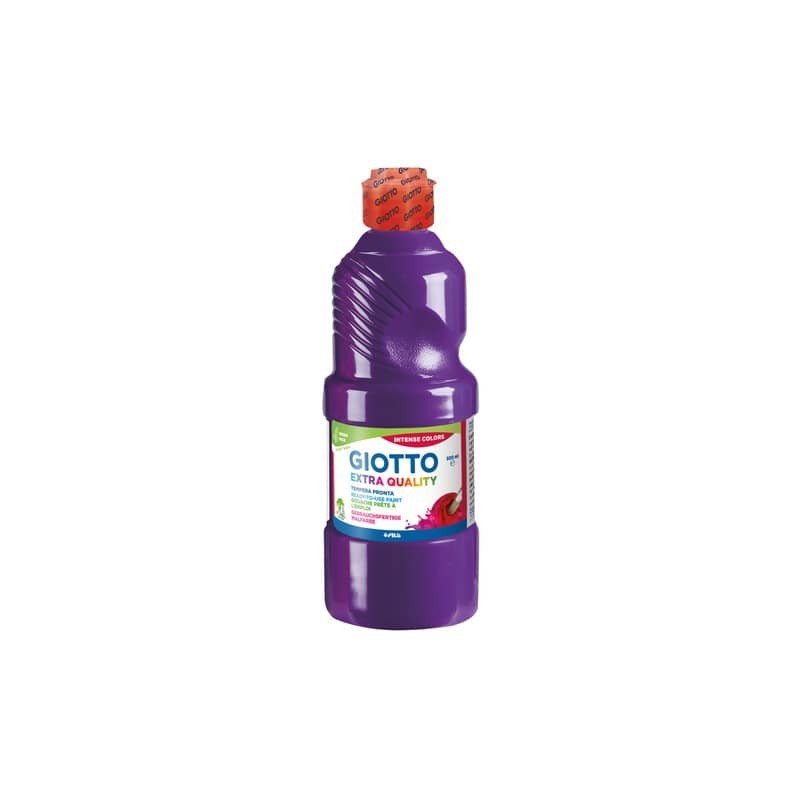 Tempera pronta Giotto Extra Quality in flacone 500 ml violetto - F532819