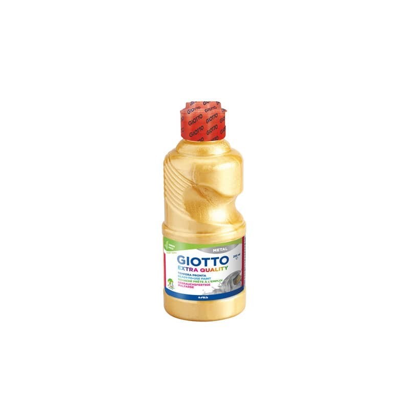Tempera pronta Giotto metal in flacone 250 ml oro metallizzato - F53140100