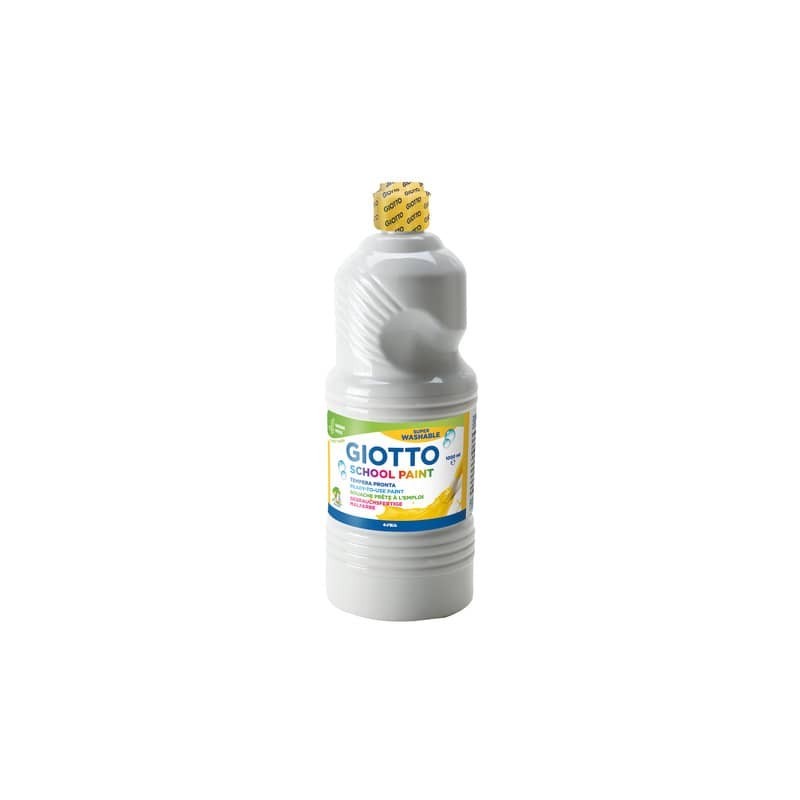 Tempera pronta Giotto School Paint in flacone 1 L bianco - F535501