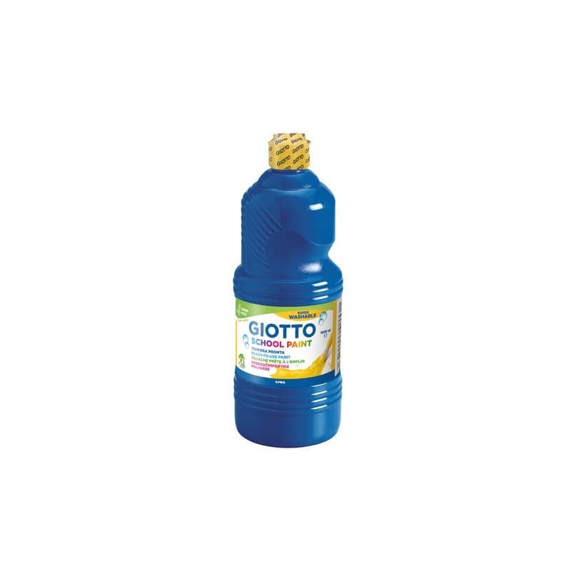 Tempera pronta Giotto School Paint in flacone 1 L blu oltremare - F53551700