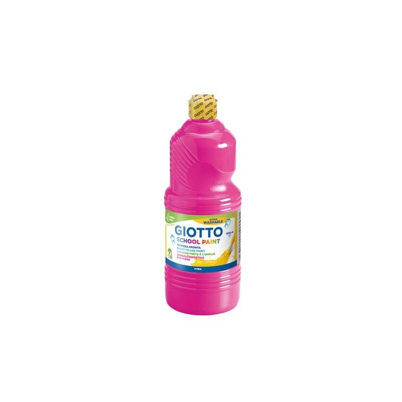 Tempera pronta Giotto School Paint in flacone 1 L magenta - F535510