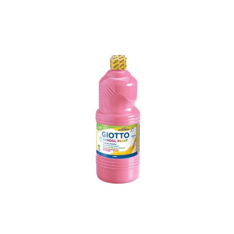 Tempera pronta Giotto School Paint in flacone 1 L rosa - F535506