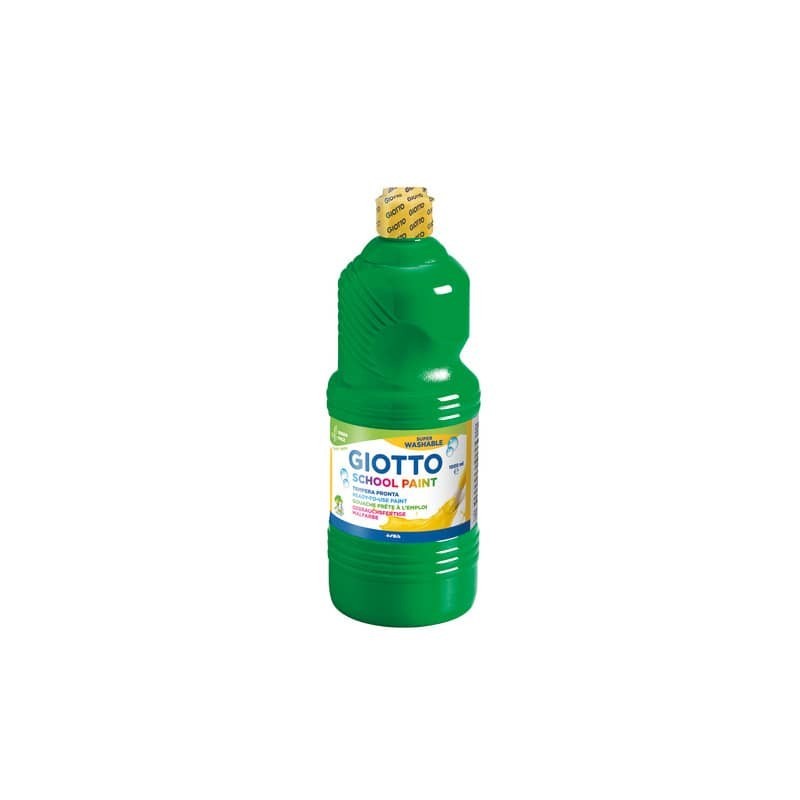 Tempera pronta Giotto School Paint in flacone 1 L verde - F535512