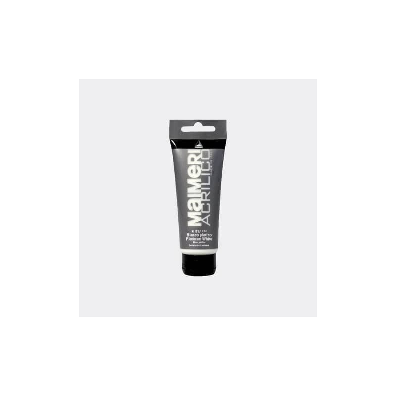 Colore acrilico Maimeri in tubetto 75 ml bianco platino - M0916017