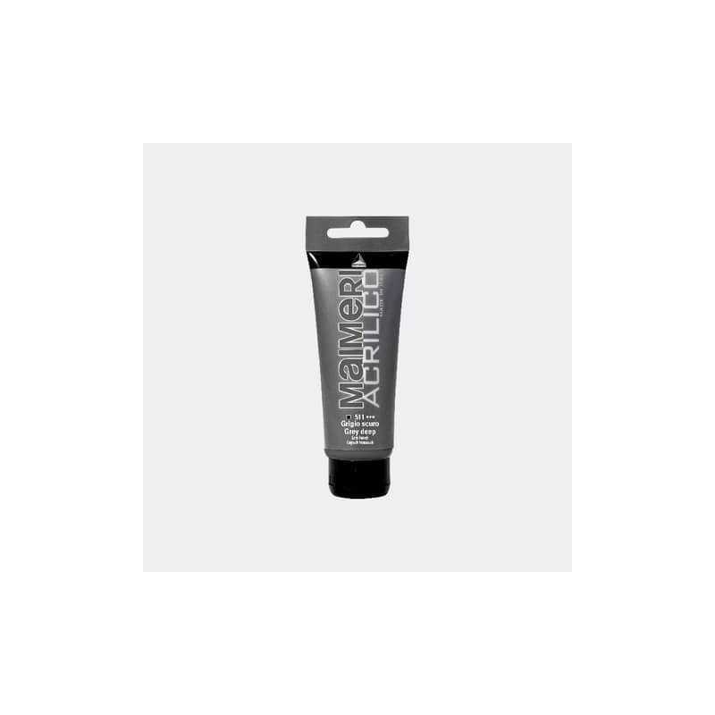 Colore acrilico Maimeri in tubetto 75 ml grigio scuro - M0916511