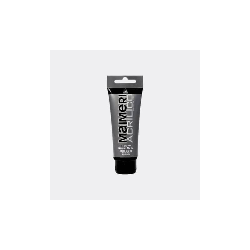 Colore acrilico Maimeri in tubetto 75 ml nero di Marte - M0916540