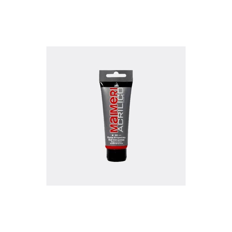 Colore acrilico Maimeri in tubetto 75 ml rosso trasparente - M0916266