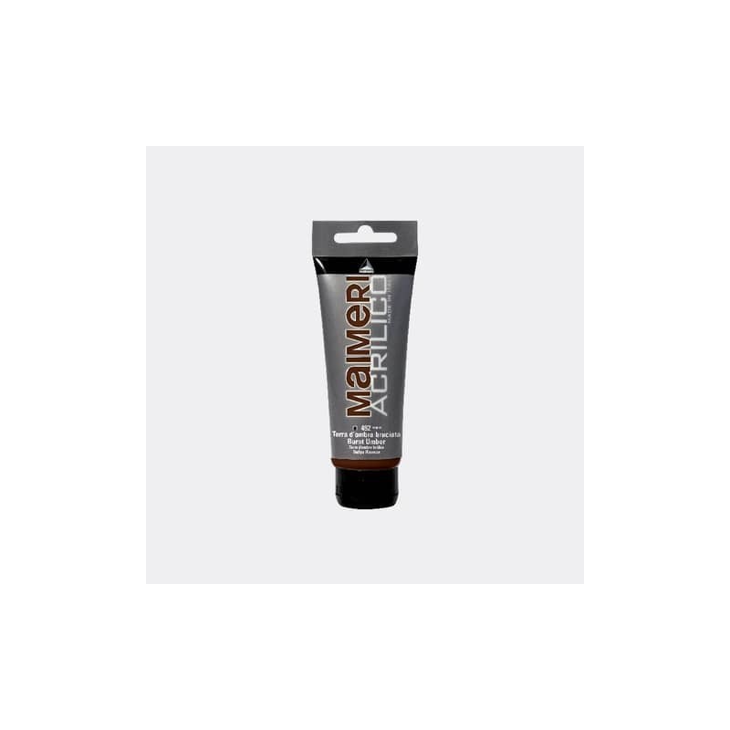 Colore acrilico Maimeri in tubetto 75 ml terra d'ombra bruciata - M0916492