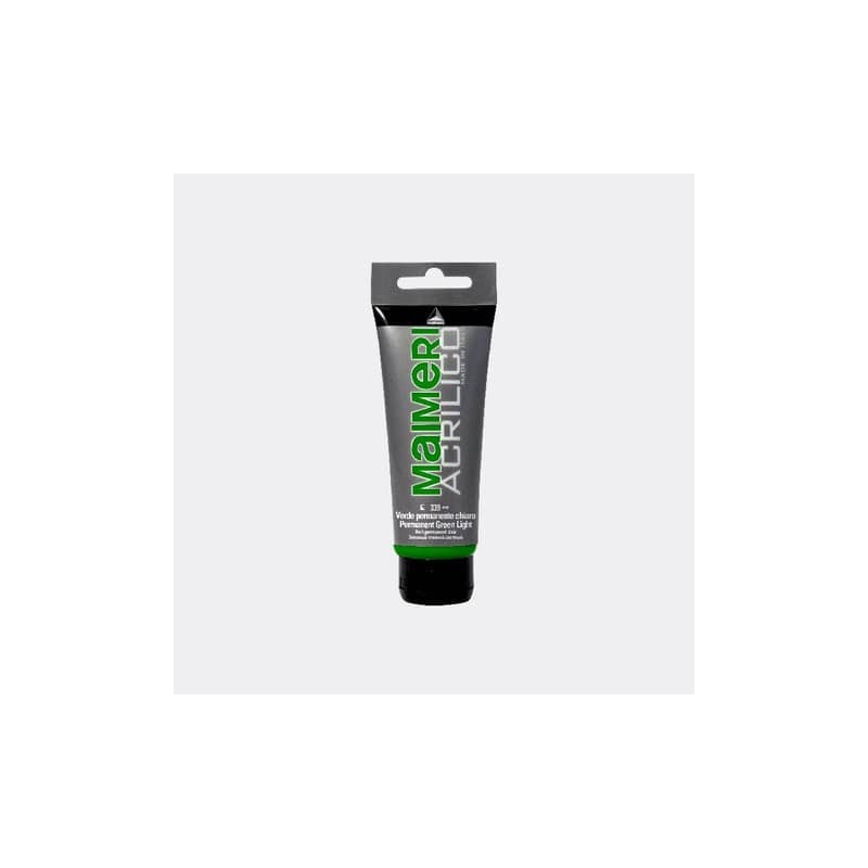 Colore acrilico Maimeri in tubetto 75 ml verde permanente chiaro - M0916339