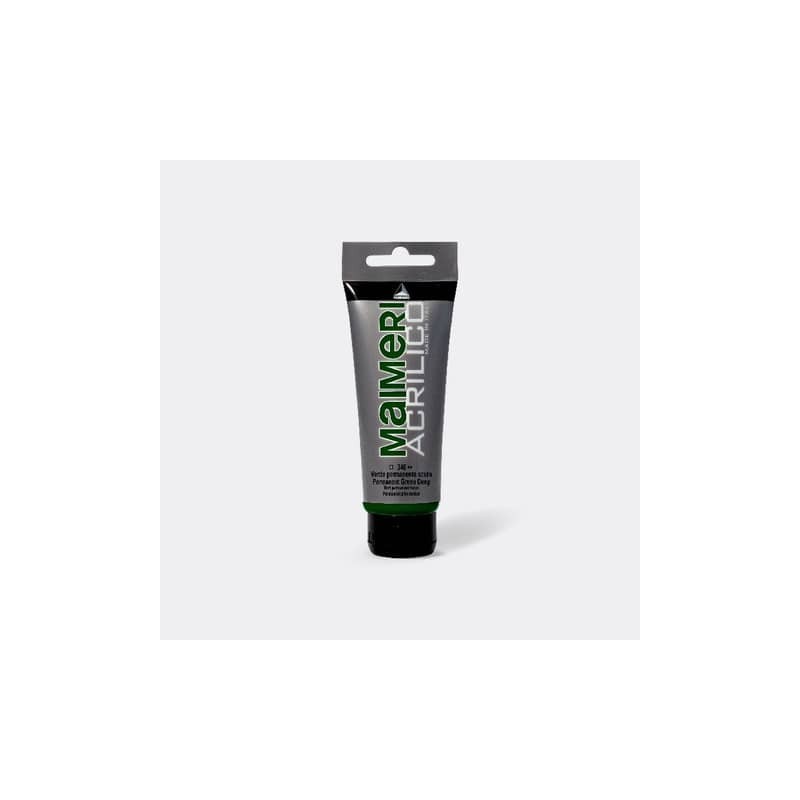 Colore acrilico Maimeri in tubetto 75 ml verde permanente scuro - M0916340