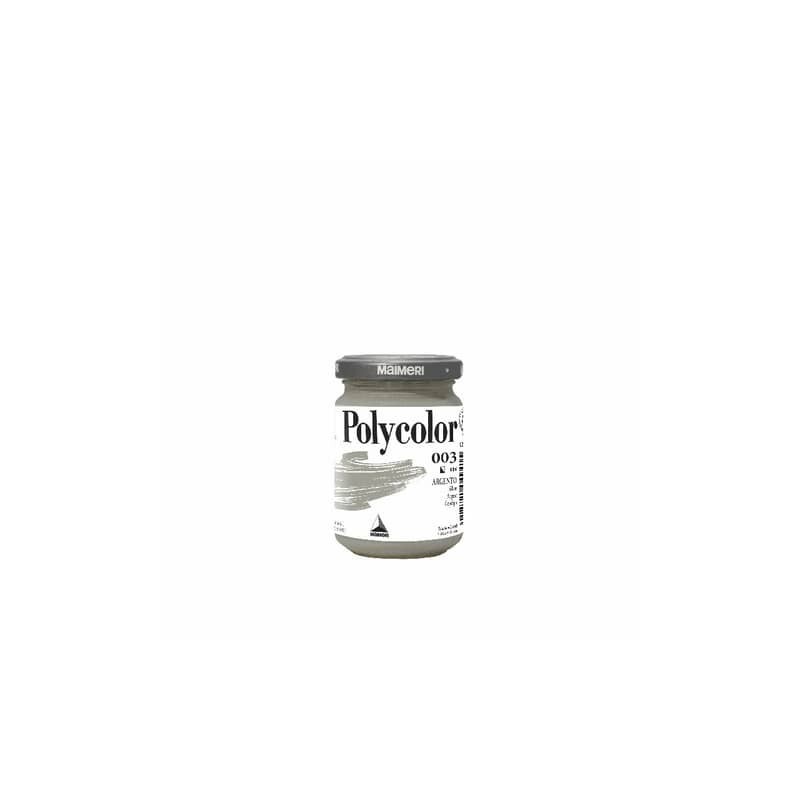 Colore vinilico fine Maimeri in vasetto 140 ml argento - M1220003
