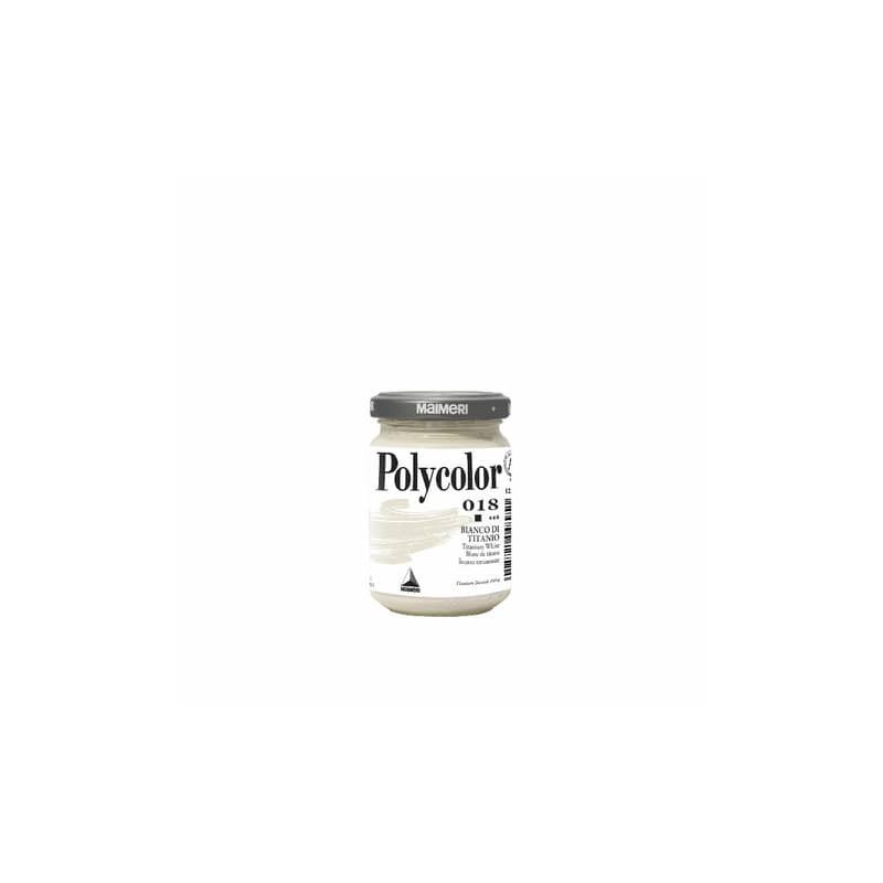 Colore vinilico fine Maimeri in vasetto 140 ml bianco di titanio - M1220018