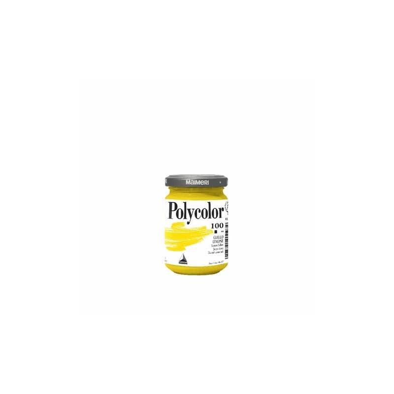 Colore vinilico fine Maimeri in vasetto 140 ml giallo limone - M1220100