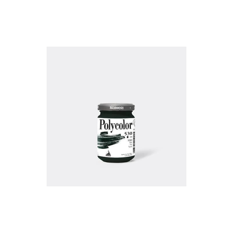 Colore vinilico fine Maimeri in vasetto 140 ml nero - M1220530