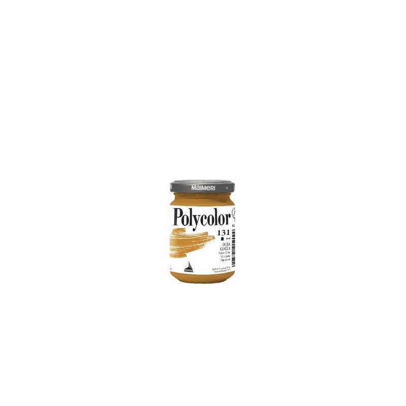 Colore vinilico fine Maimeri in vasetto 140 ml ocra gialla - M1220131