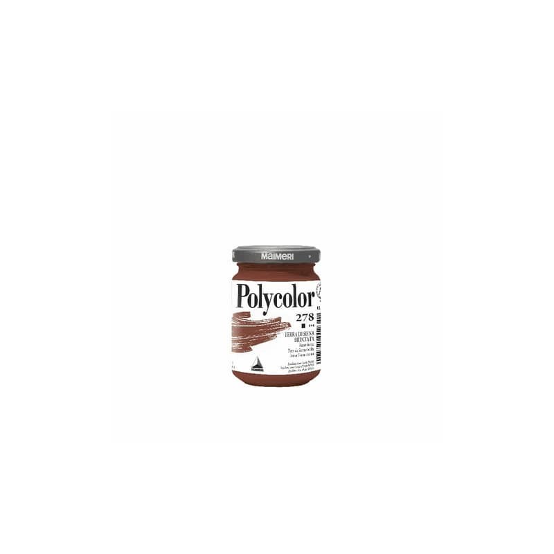 Colore vinilico fine Maimeri in vasetto 140 ml terra di Siena bruciata - M1220278