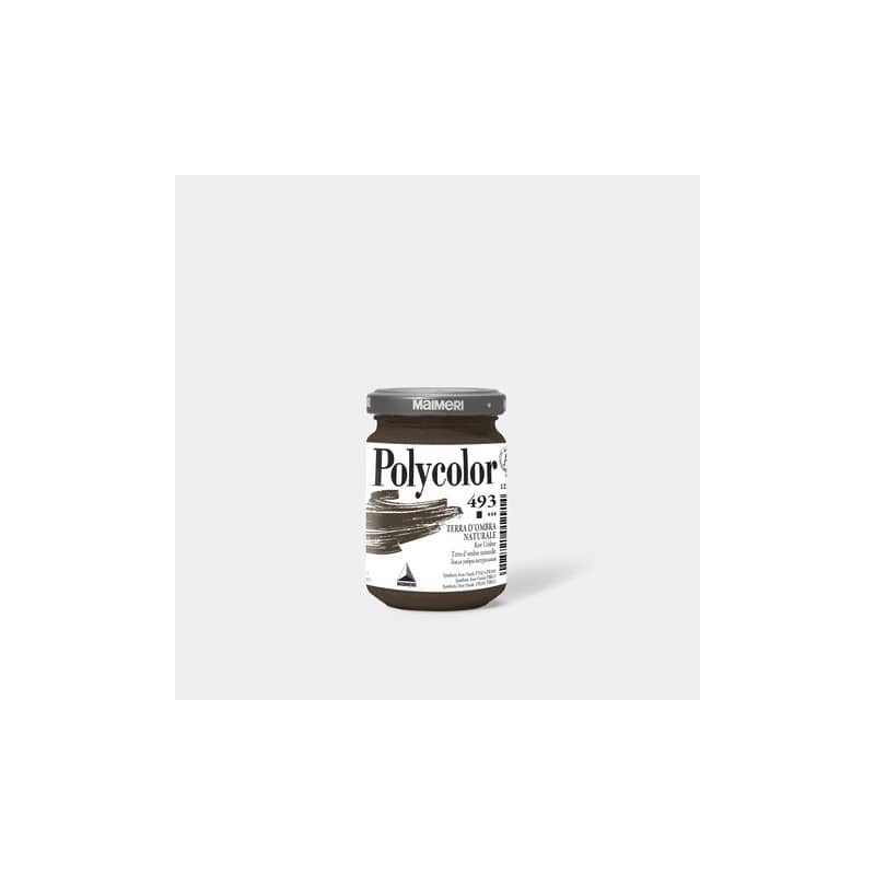 Colore vinilico fine Maimeri in vasetto 140 ml terra d'ombra naturale - M1220493