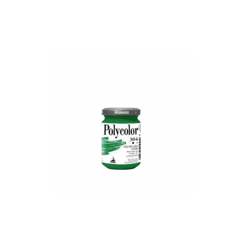 Colore vinilico fine Maimeri in vasetto 140 ml verde brillante chiaro - M1220304