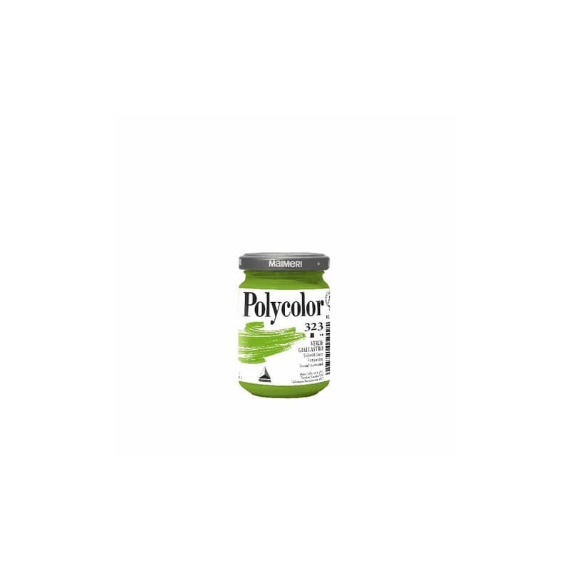 Colore vinilico fine Maimeri in vasetto 140 ml verde giallastro - M1220323