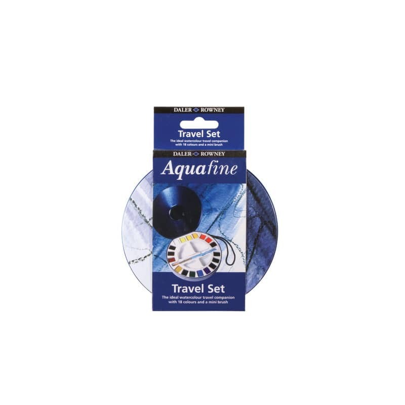 Acquerelli superfini Daler Rowney Aquafine 18 colori assortiti + pennello + tavolozza - D131900030