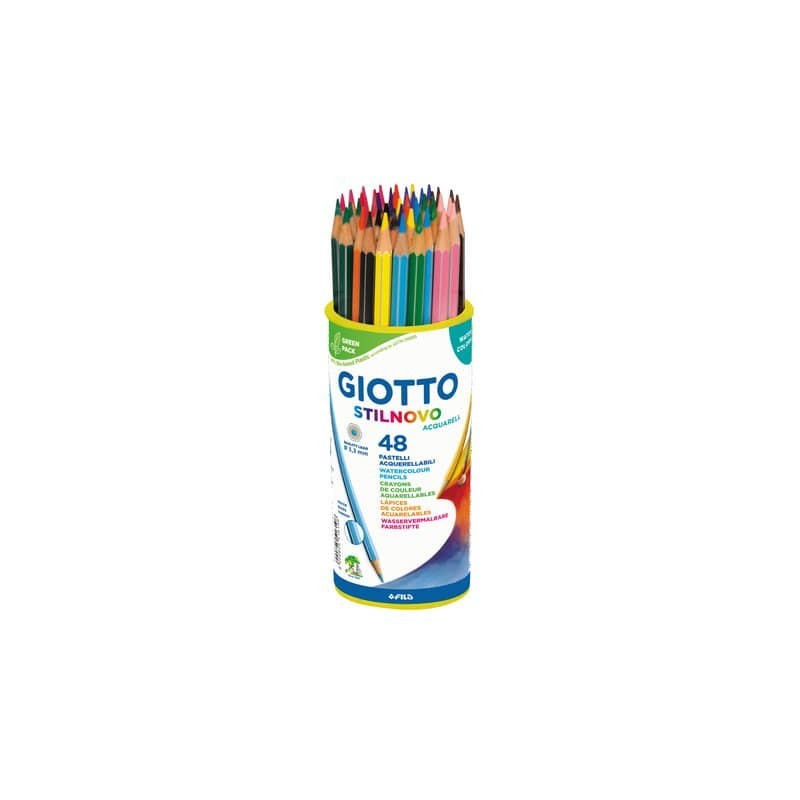 Matite acquerellabili Giotto Stilnovo in conf. 48 colori assortiti water colors - F516100