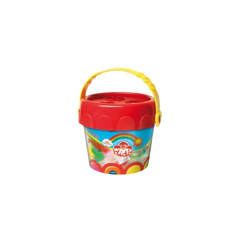 Pasta modellabile in secchiello Didò - Prime Forme DidoMio - 8 salsicciotti colori assortiti  - F397700