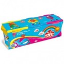 Pasta modellabile Didò Tris 3 x 220 g nei colori giallo, azzurro e magenta - conf. 3 pz - F390463