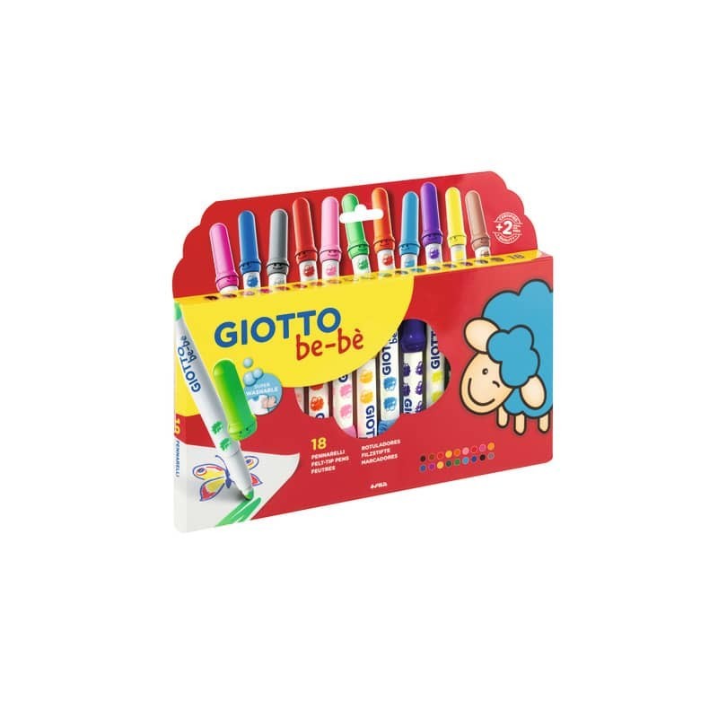 Pennarelli Giotto Bebè conf. 18 colori assortiti F478300